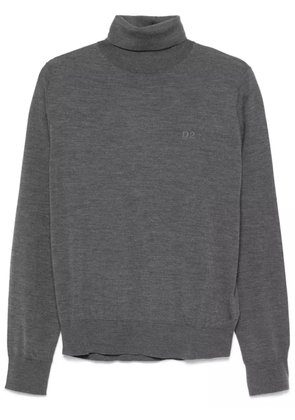 DSQUARED2 logo-embroidered sweater - Grey