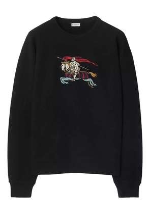 Burberry equestrian-knight crew-neck sweatshirt - Black