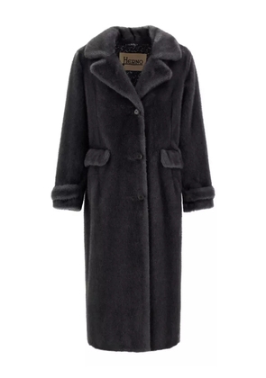 Herno lapel-collar single-breasted coat - Grey