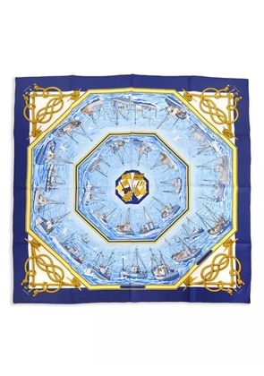 Hermès Pre-Owned 1990-2000s Retour de Peche scarf - Blue