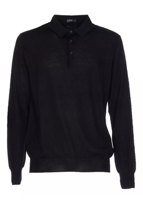 Hosio wool polo shirt - Black