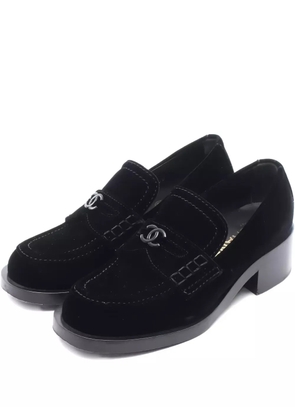 CHANEL Pre-Owned 1986-1988 CC loafers - Black