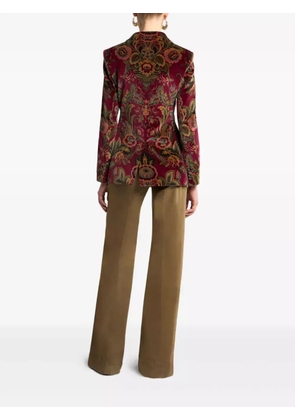 ETRO floral velvet blazer - Red