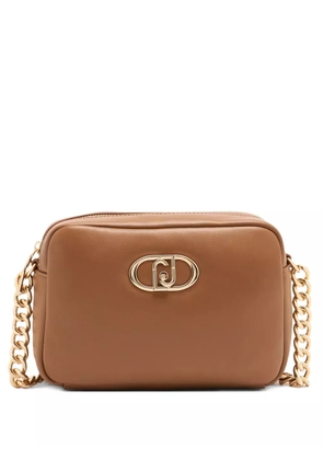 LIU JO medium LaPuffy logo-plaque chain-strap cross body bag - Brown