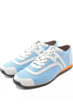 Hermès Pre-Owned 2020s panelled sneakers - Blue