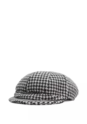 Dolce & Gabbana houndstooth short-brim cap - Black
