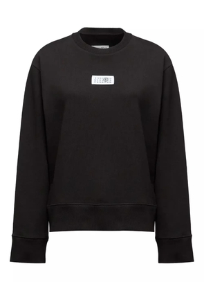 MM6 Maison Margiela Numbers-appliqué sweatshirt - Black