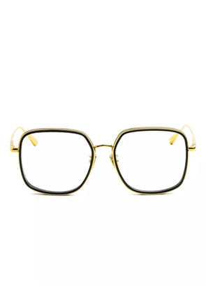 Linda Farrow square-frame glasses - Gold