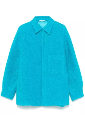 Valentino Garavani bouclé shirt jacket - Blue