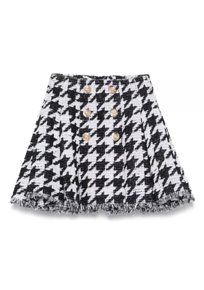 Balmain tweed A-line skirt - Black