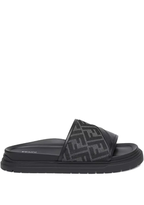 FENDI Diagonal FF jacquard sandals - Black