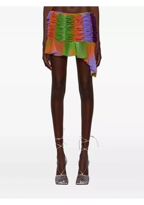 ESTER MANAS ruched mini skirt - Green