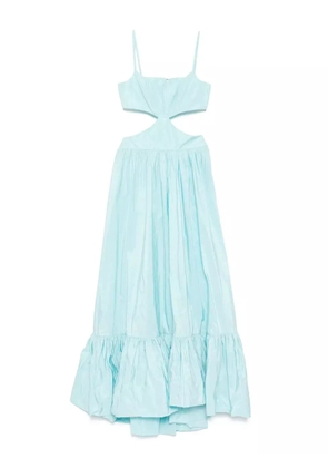 Saiid Kobeisy taffeta midi dress - Blue