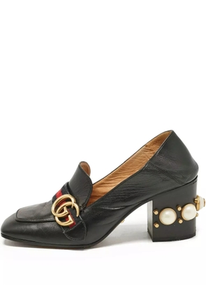 Gucci Pre-Owned 45mm leather heeled pumps - Black