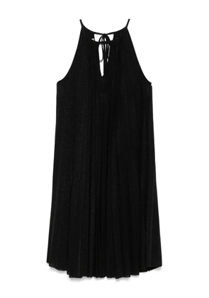 kaos plissé mini dress - Black