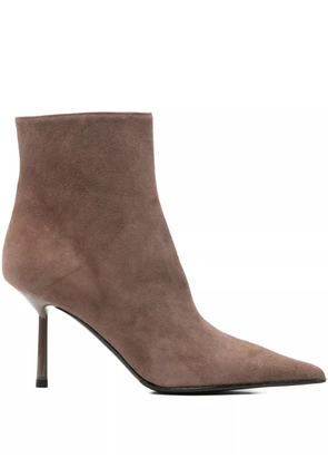 Le Silla 90mm pointed-toe stiletto boots - Brown