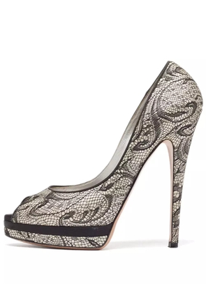 Casadei Vintage 2024 145mm platform pumps - Grey