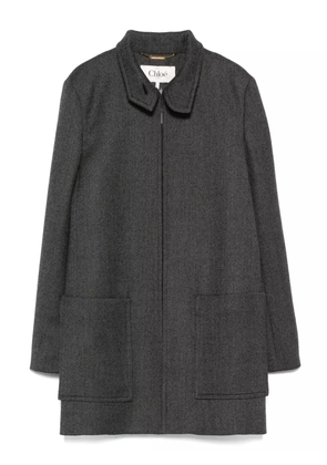 Chloé zip-up oversize coat - Grey