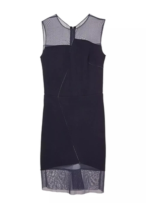 SANDRO pre-owned mesh-panel dress - Blue