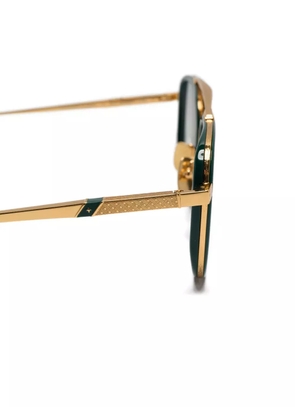 Leisure Society geometric-frame glasses - Green