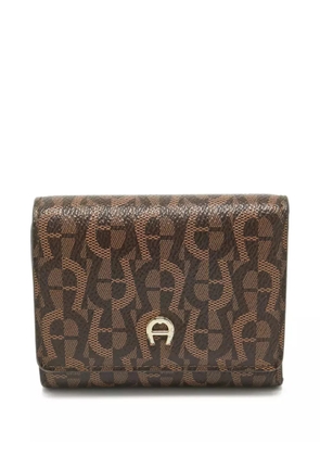 Aigner Vintage monogram-print wallet - Brown