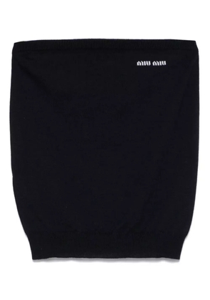 Miu Miu virgin-wool top - Blue