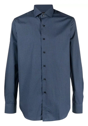 Dell'oglio long-sleeve button-up shirt - Blue
