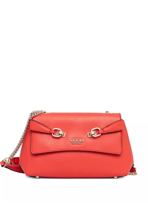 GUESS USA chain-strap flap shoulder bag - Red