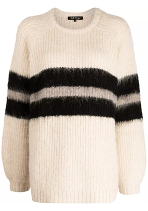 tout a coup brushed crew-neck jumper - Neutrals