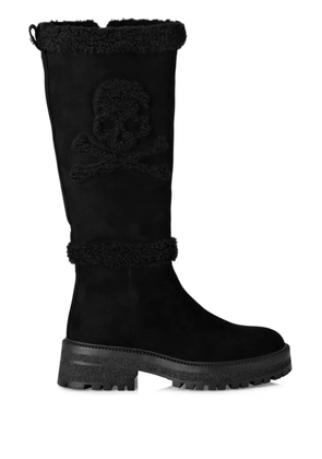 Philipp Plein Skull & Bones boots - Black