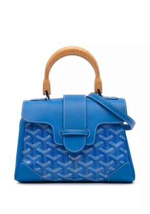 Goyard Pre-Owned 2018 Mini Goyardine Saigon Souple satchel - Blue