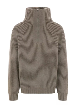 Meta Campania Collective high-neck ribbed-knit sweater - Grey
