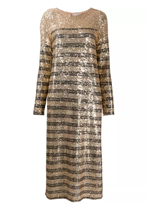 In The Mood For Love Bettina sequined midi dress - Gold