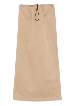 A.M.G. twill maxi skirt - Neutrals