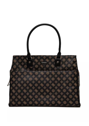 GUESS USA 4G Peony-logo tote bag - Brown
