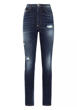 Philipp Plein distressed-effect skinny jeans - Blue