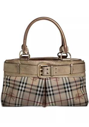 Burberry Pre-Owned Haymarket Check tote bag - Neutrals