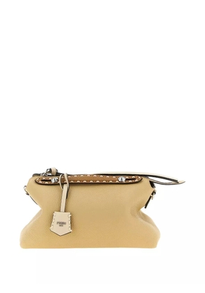 FENDI stud-embellished leather tote bag - Neutrals