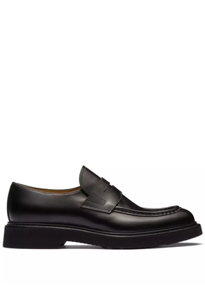 Church's seam-detail leather loafers - Black