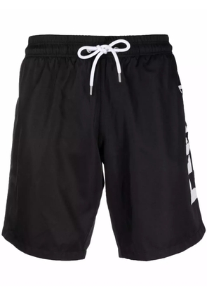 Philipp Plein logo-print swimming shorts - Black