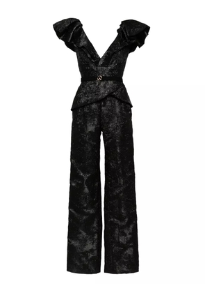 Saiid Kobeisy brocade jumpsuit - Black