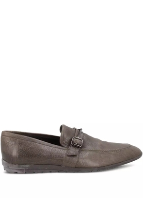 Moschino Pre-Owned leather loafers - Green