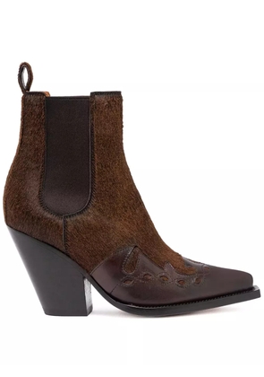 Buttero 90mm leather boots - Brown