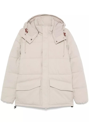 Manuel Ritz hooded down jacket - Neutrals