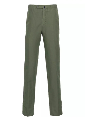 Incotex 39 linen-blend chino trousers - Green