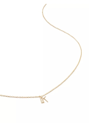 Monica Vinader 14kt yellow gold small Initial K necklace