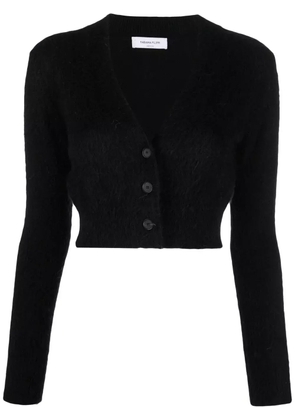 Fabiana Filippi cropped wool-blend cardigan - Black