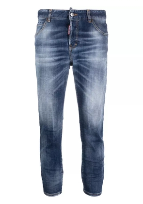 DSQUARED2 distressed cropped jeans - Blue