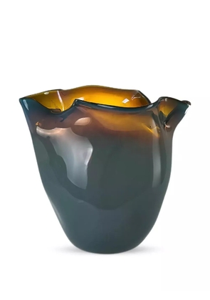 Alexa Lixfeld Conch scalloped-edge glass vase (28cm) - Green