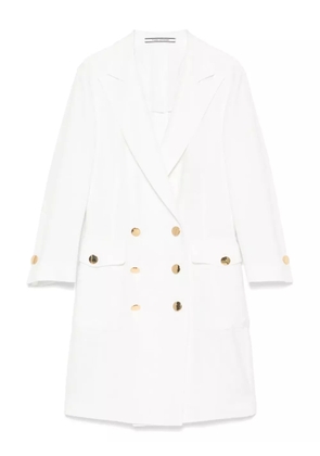 Tagliatore double-breasted coat - White